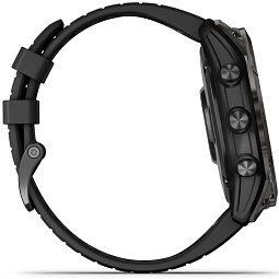 Умные часы Garmin EPIX PRO (Gen 2) Sapphire Edition 51 мм, титановый угольно-серый с черным силиконовым ремешоком (010-02804-01) - фото 11