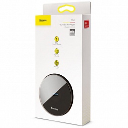 USB - хаб Baseus round box HUB adapter USB3.0 to USB3.0*1+USB2.0*3 1m Black - фото 7