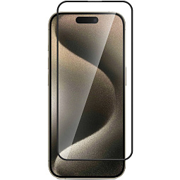 Защитное стекло Remax для iPhone 15 Pro Max 3D Black - фото 3