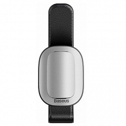 Держатель для очков Baseus Platinum Vehicle eyewear clip (clamping type) серебристый (ACYJN-B0S) - фото 1