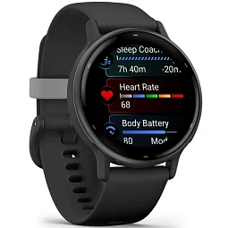 Умные часы Garmin VIVOACTIVE 5, черные с серым безелем и силиконовым ремешком (010-02862-5A) - фото 5