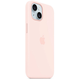 Чехол-накладка iPhone 15 Silicone Case with MagSafe - Light Pink (MT0U3) - фото 6