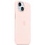 Чехол-накладка iPhone 15 Silicone Case with MagSafe - Light Pink (MT0U3) - фото 13
