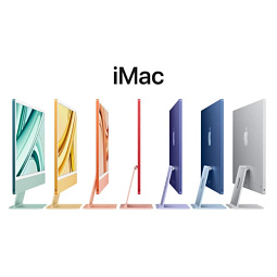Apple iMac 24" Retina 4,5K, M3 (8C CPU, 8 GPU, 2023), 8 ГБ, 256 ГБ SSD, розовый (MQRD3) - фото 5