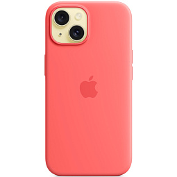 Чехол-накладка iPhone 15 Silicone Case with MagSafe - Guava (MT0V3) - фото 3