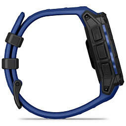 Умные часы Garmin INSTINCT 3 45 mm AMOLED, Black with Bolt Blue/Black Band (010-02936-03) - фото 5