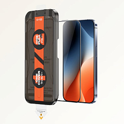 Защитное стекло Remax ES-01 Easy to Stick для iPhone 16 Pro 3D Black - фото 2