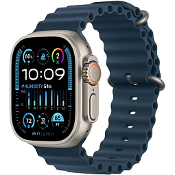 Apple Watch Ultra 2 GPS + Cellular 49mm Titanium Blue Ocean Band (MREG3LW/MRF73LW) - фото 1