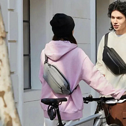 Поясная сумка MIJIA Multifunctional Sports and Leisure Chest Bag, серая - фото 2