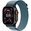 Apple Watch Ultra 3 (2025) 49mm Black Titanium Case with Light Blue Alpine Loop - фото 4