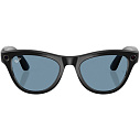 Фото Умные очки Ray-Ban Meta Skyler Shiny Black Cerullean Blue, 150 - 52 Size