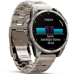 Умные часы Garmin FENIX 8 47mm Amoled Sapphire Titanium Graphite (010-02904-40) - фото 7