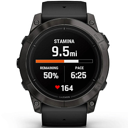 Умные часы Garmin EPIX PRO (Gen 2) Sapphire Edition 51 мм, титановый угольно-серый с черным силиконовым ремешоком (010-02804-01) - фото 4