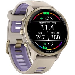 Умные часы Garmin Forerunner 970 Soft Gold Titanium and French Grey/Translucent Indigo (010-02969-12) - фото 3