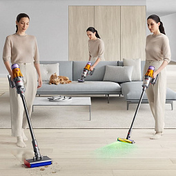Пылесос Dyson V12s Detect Slim Submarine Complete (SV46), желтый/никель (499067-01) - фото 7