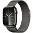 Apple Watch Series 9 GPS + Cellular 41mm Stainless Steel Case with Milanese Loop (Графитовый), MRM53 - фото 4