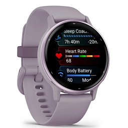 Умные часы Garmin VIVOACTIVE 5, фиолетовые с фиолетовым безелем и силиконовым ремешком (010-02862-13) - фото 5