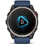 Умные часы Garmin Quatix 8 51mm AMOLED Sapphire, титановые с синим ремешком, (010-02905-91) - фото 17