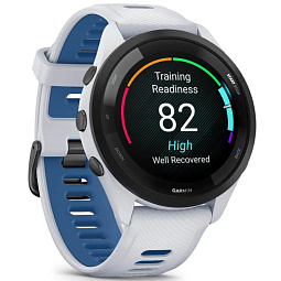 Умные часы Garmin Forerunner 265, с черным безелем и силиконовым белым ремешком (010-02810-11) - фото 3