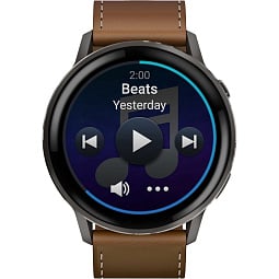 Умные часы Garmin Venu 4 45mm Slate with Black Silicone Band and Brown Leather Band (010-03014-03) - фото 4