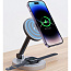 Беспроводное зарядное устройство COTECI 2 in 1 Magnetic Wireless Stand Charging Dock, Black - фото 19