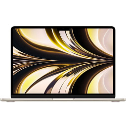 Apple Ноутбук Apple MacBook Air 13 (2022) (Z15Y000LC) M2/8/256 Starlight, золотистый RU - фото 1