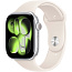 Apple Watch Series 11 46mm GPS Aluminum Case with Sport Band M/L, Silver/Starlight, MEWC4 - фото 4