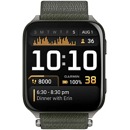 Умные часы Garmin Venu X1 Moss with Titanium Caseback and Moss ComfortFit Nylon Band (010-02980-03) - фото 2