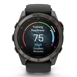 Умные часы Garmin FENIX 8 Pro 47mm Amoled Sapphire Carbon Grey DLC Titanium with Black/Pebble Grey Silicone Band (010-03198-01) - фото 7
