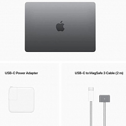 13.6" Ноутбук Apple MacBook Air 13 2022 2560x1664, Apple M2, RAM 8 ГБ, LPDDR5, SSD 256 ГБ, Apple graphics 8-core, macOS, Z15S000NB, серый космос, RU - фото 11