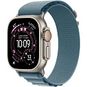 Фото - Apple Watch Ultra 3 GPS + Cellular 49mm Natural Titanium Case with Light Blue Alpine Loop S, MEWK4LW/A