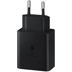 Сетевое зарядное устройство Samsung (EP-TA845) + кабель USB-C Type-C, 45 Вт, черный - фото 2
