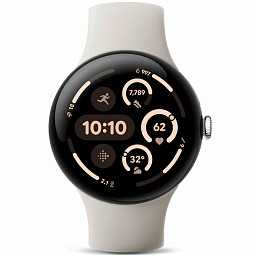 Умные часы Google Pixel Watch 3 45mm Wi-Fi Polished Silver Aluminum Case/Porcelain Active Band - фото 2