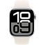 Apple Watch Series 10 42mm GPS Aluminum Case with Sport Band M/L, Silver/Starlight (MXLM3) - фото 5