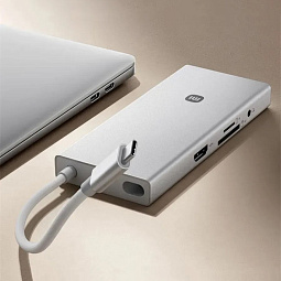 Разветвитель Xiaomi Type-C 10-in-1 Docking Station (XMTIO01YM) Silver - фото 4