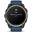Умные часы Garmin Quatix 8 51mm AMOLED Sapphire, титановые с синим ремешком, (010-02905-91) - фото 15