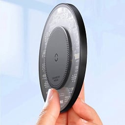 Беспроводное зарядное устройство Baseus Simple 2 Wireless Charger 15W Cluster (CCJJ050001), черный - фото 4