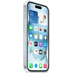 Чехол-накладка iPhone 15 Silicone Clear Case with MagSafe (MT203) - фото 7