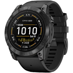 Умные часы Garmin Epix Pro (Gen2) Standart Edition 51mm Slate Gray with Black Band (010-02804-21) - фото 1
