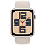 Apple Watch SE 2023 GPS 44mm Aluminium Case with Sport Band M/L, Starlight (Сияющая звезда), MRE53 - фото 9