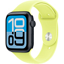 Фото - Apple Watch SE 3 2025 44mm Aluminium Case with Sport Band, Midnight/Neon Yellow
