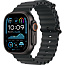 Apple Watch Ultra 2 (2024) 49mm Black Titanium Case with Black Ocean Band, MX4P3LW/A - фото 4