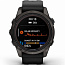 Умные часы Garmin FENIX 7S PRO Sapphire Solar, титановый угольно-серый DLC с силиконовым ремешком (010-02776-11) - фото 6