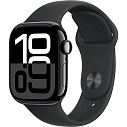 Фото Apple Watch Series 10 42mm GPS Aluminum Case with Sport Band S/M, Jet Black/Black (MWWE3LW/A)