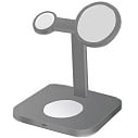 Фото Беспроводное зарядное устройство COTECI WS-36 3 in 1 MagSafe Magnetic Wireless Fast Charger, Gray