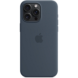 Чехол-накладка iPhone 15 Pro Max Silicone Case with MagSafe - Storm Blue (MT1P3) - фото 2