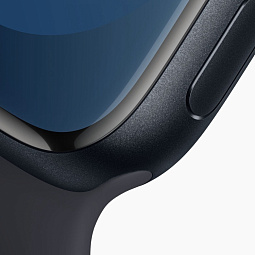 Apple Watch Series 9 GPS 41mm Aluminum Case with Sport Band M/L, Midnight (Тёмная ночь), MR8X3LW/A - фото 4