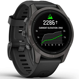 Умные часы Garmin EPIX PRO (Gen 2) Sapphire Edition 42 мм, титановый угольно-серый с черным ремешком (010-02802-15) - фото 3