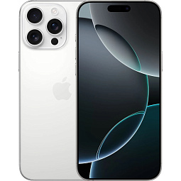 Apple iPhone 16 Pro Max 256GB, White Titanium (eSIM) - фото 1