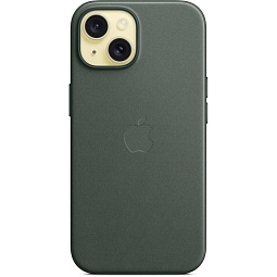 Чехол-накладка iPhone 15 FineWoven Case with MagSafe - Evergreen (MT3J3) - фото 7